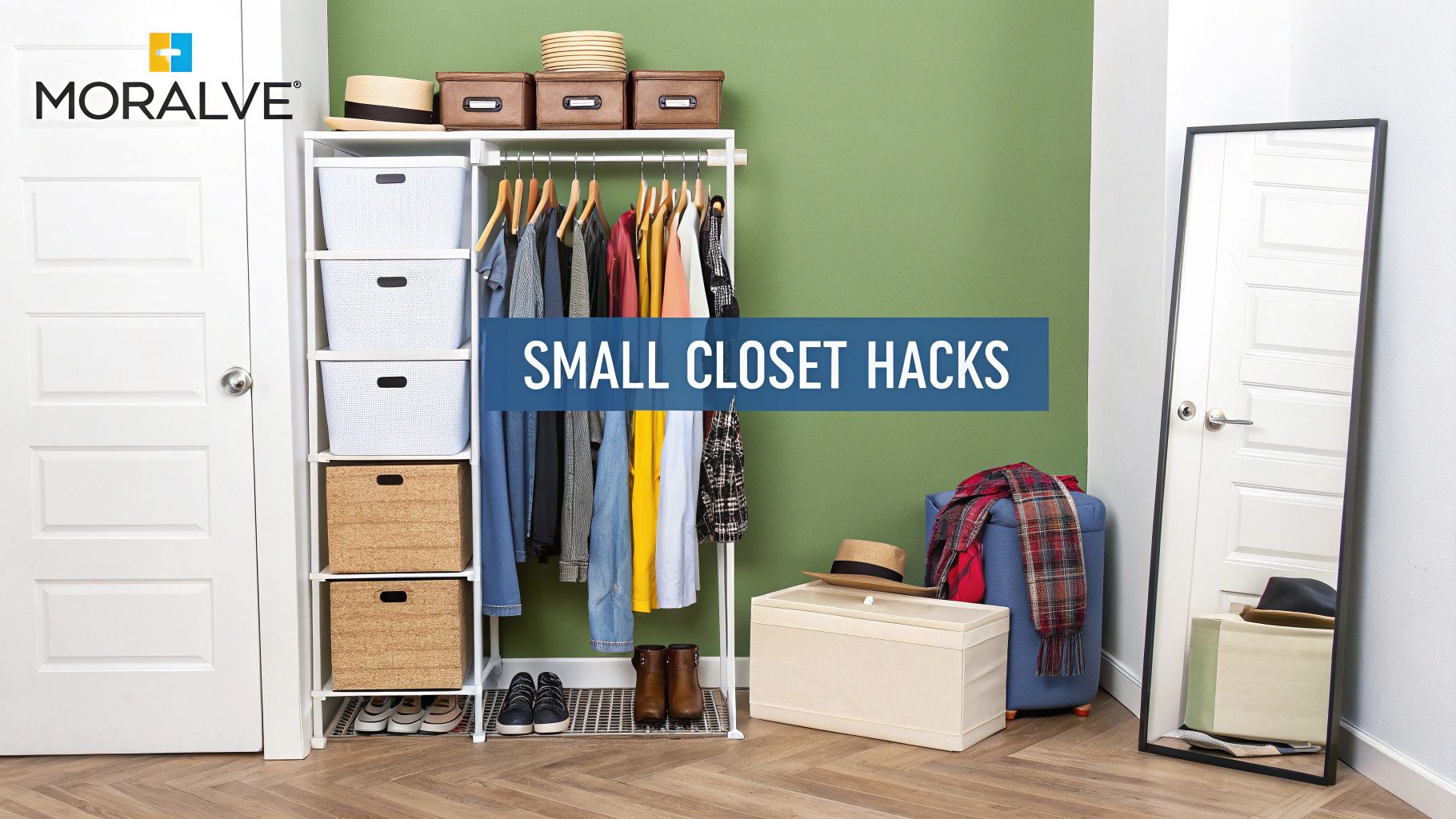 8 Genius Small Closet Organization Ideas for 2025 – MORALVE