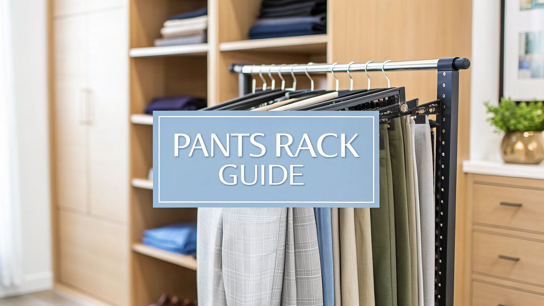 A Closet Pants Rack Is the Secret to a Perfectly Organized Wardrobe ...