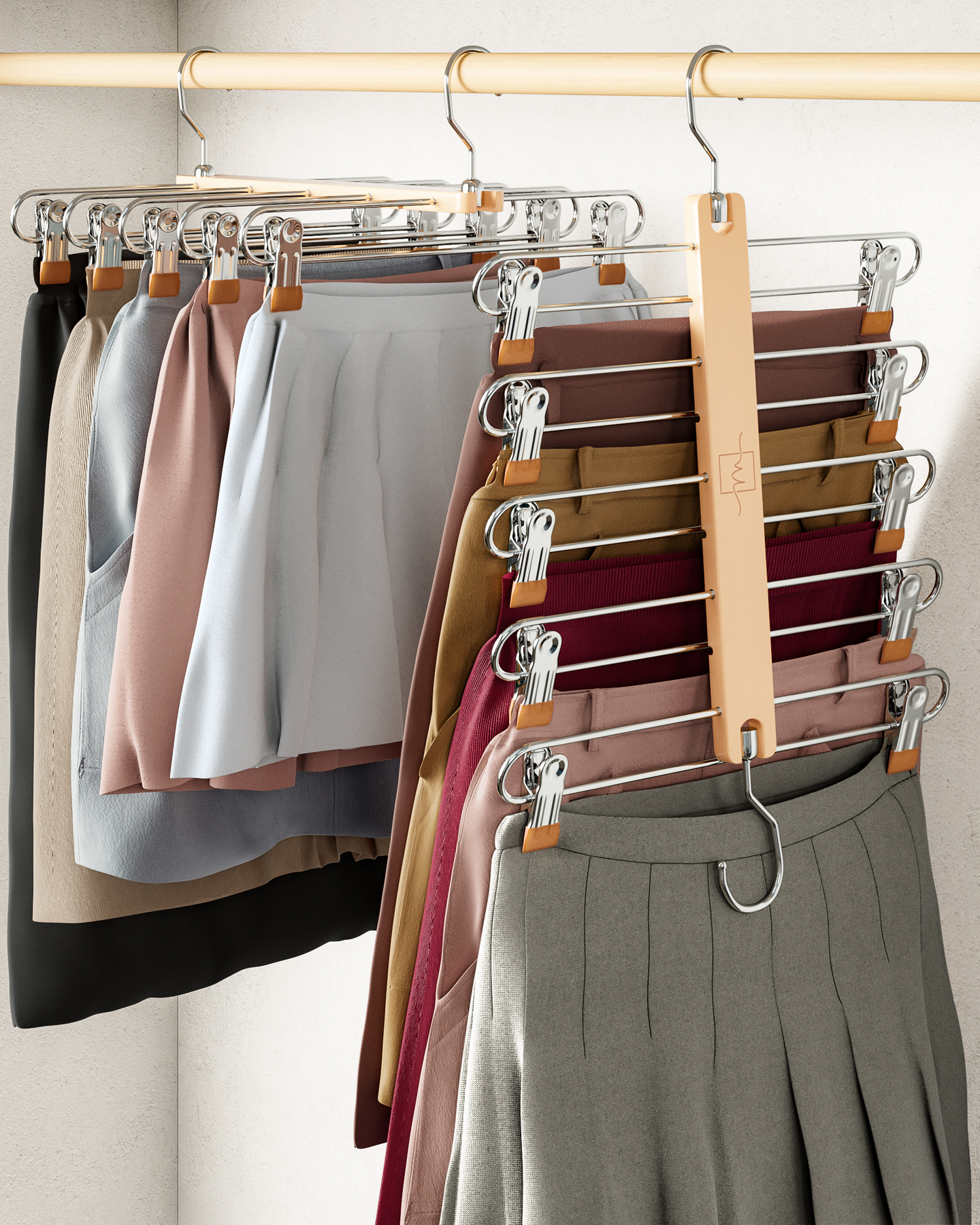 MORALVE Space Saving Clothing Hanger (4 Pack)  Closet space savers,  Clothes hanger, Space saving hangers